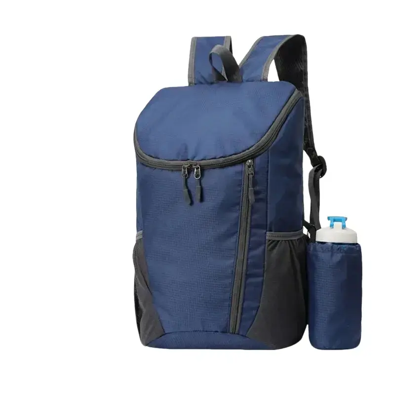 Unisex Minimalist Large-Capacity Folding Backpack, Nylon Waterproof Portable Bag for Outdoor Travel Sports Casual Use