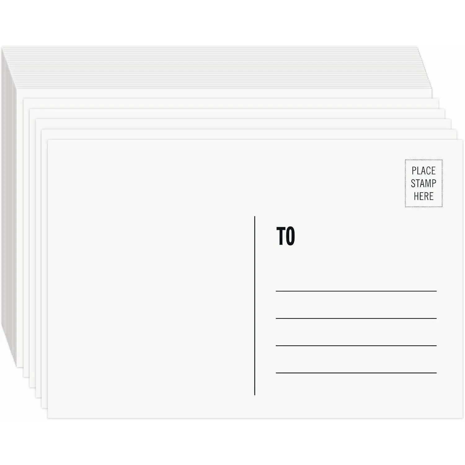 Blank Postcards for Mailing -  100 count White 4x6, Mailable Postcards Set Make Your Own Printable Postcards 300gsm/14pt Postcard Paper Cardstock for DIY Mailing Christmas Thanksgiving Painting