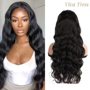 Body Wave Elastic Drawstring 13x6 Lace Frontal Wig Glueless Wear Go Wig Beginner Friendly Pre-plucked Hairline Human Hair Wigs
