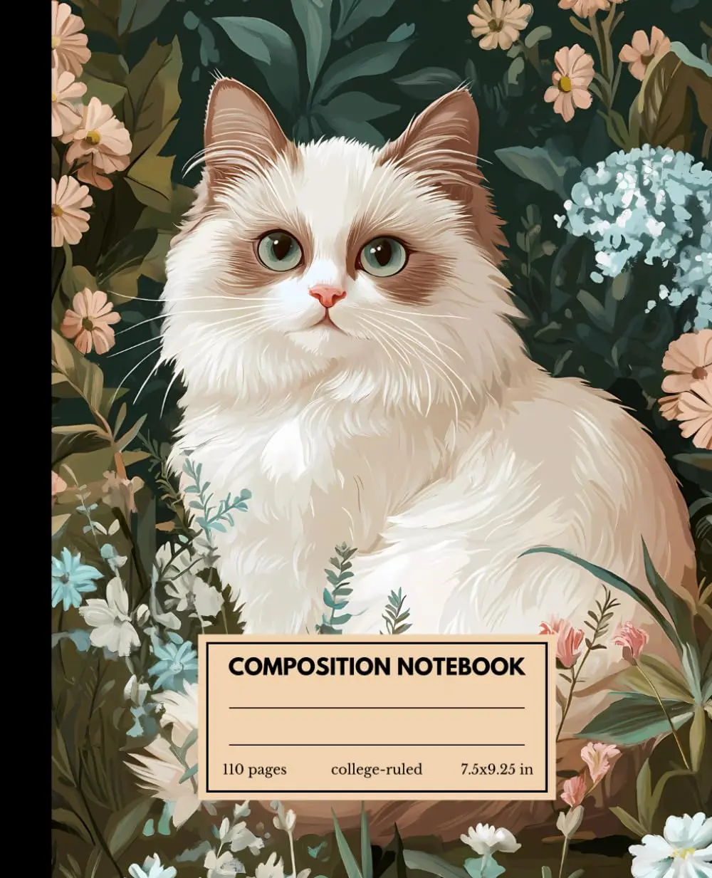 Composition Notebook College Ruled: Vintage Ragdoll Cat Notebook | Aesthetic Journal for College, Students, School, Work, and Office | The Perfect Gift for Cat Lovers