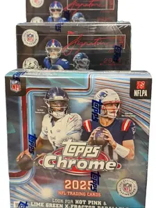 Break#343  2025  2x Topps Signature Football Megas 1 Topps Chrome Mega