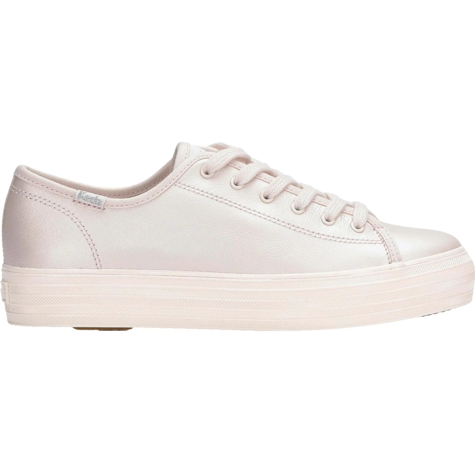 Keds Triple Kick Leather Sneaker Pink Pearlized  KW-TRKICK-8 Women's