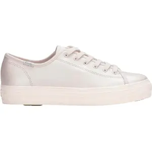 Keds Triple Kick Leather Sneaker Pink Pearlized  KW-TRKICK-8 Women's