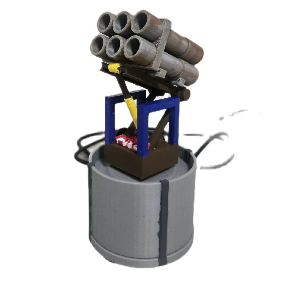Rust Sam Site - Usb Powered 3D Printed Artisanal Gaming Accessory 3inx3inx5in Permanent Cable & Motor Controller Gift for Gamers