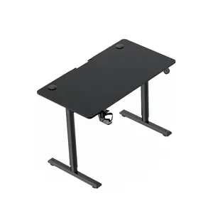 Intexca Electric Standing Desk Black, 140 x 60 cm Steel Adjustable Height Desk, Quick Assembly, Ultra-Quiet Motor - V3-1460