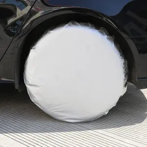 Car Tire Protection Cover Waterproof Sunproof Frost Resistant, Universal Dust Proof Car Tire Cover, All-Season Spare Tire Storage Protector