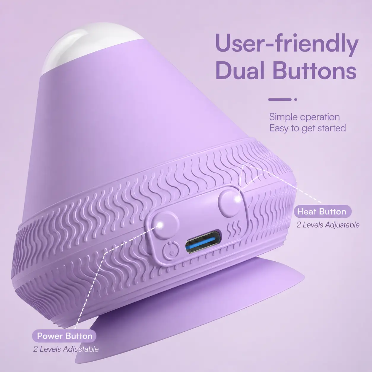 1 Count Mini Electric Massager, 2 Vibration Levels 2 Adjustable Heating Settings, Portable for Neck Shoulder Arm Foot Daily Massage