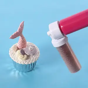 1Set(5pcs)Manual Spray Guns Cake Coloring Duster Baking Cake Spray Tube Baking Tool Pastry Decorating Tools Baking Supplies