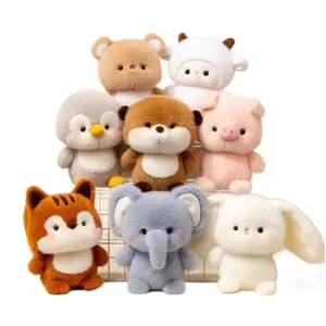 6.3in Cute Lamb Plush Doll, Soft Stuffed Sheep Toy, Kawaii Animal Pillow for Kids Birthday & Holiday Gift