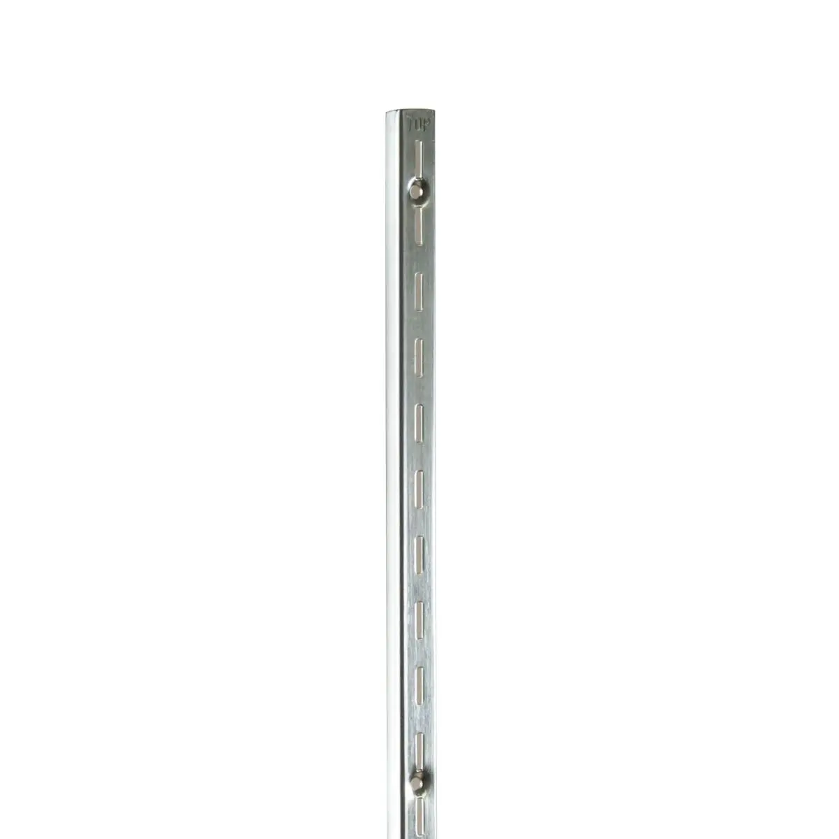 Econoco SS10-72 Universal Surface-Mount Slotted Standard - Zinc, 72 in. Medium Weight, 0.5 in. Single Slots on 1 in. Centers, Satin Finish, Surface Mount Retail Display Fixture