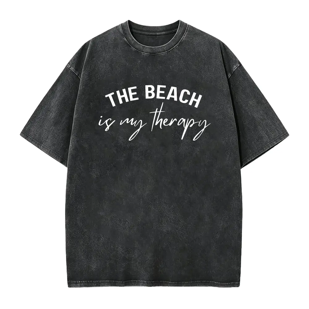 The beach is my therapy shirt, beach tee, Travel shirt, vacation tee, summer shirt, vacation shirt, soft t-shirt, sea shirt