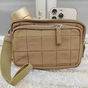 Wristlet Wallets for Women Quilted Wallet with 3 Zipper Purse for Travel,Walking, shopping Credit Card Holder Phone Organizer