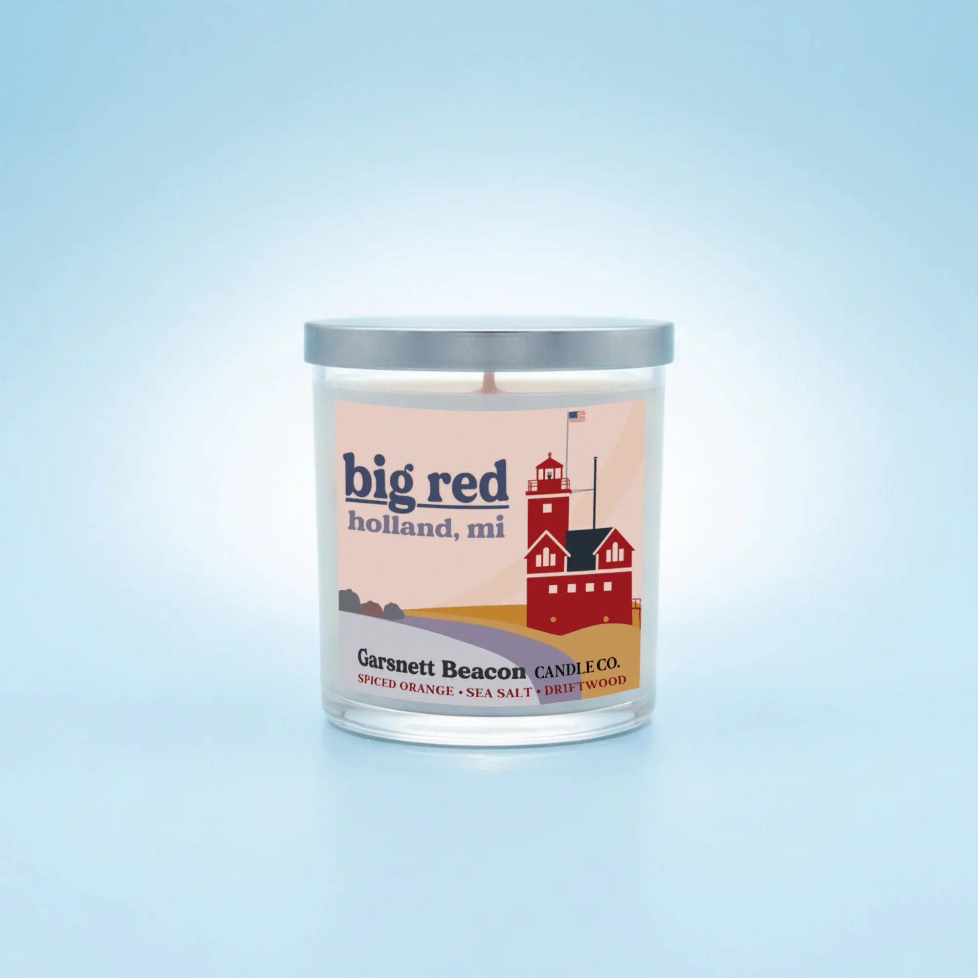 Big Red Lighthouse Holland Michigan Candle