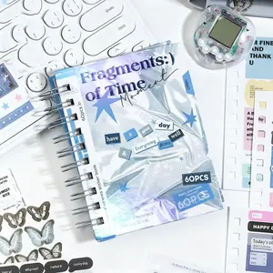 Time Fragments Sticker Notebook, Perfect for Journal Decoration, Scrapbooking, DIY Crafts, Ideal Gift for Craft Enthusiasts