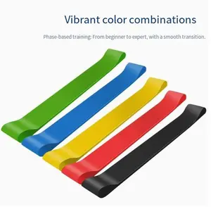 TPE Circular Resistance Bands - 5-Color Latex Elastic Bands for Yoga, Squatting and Fitness Workouts