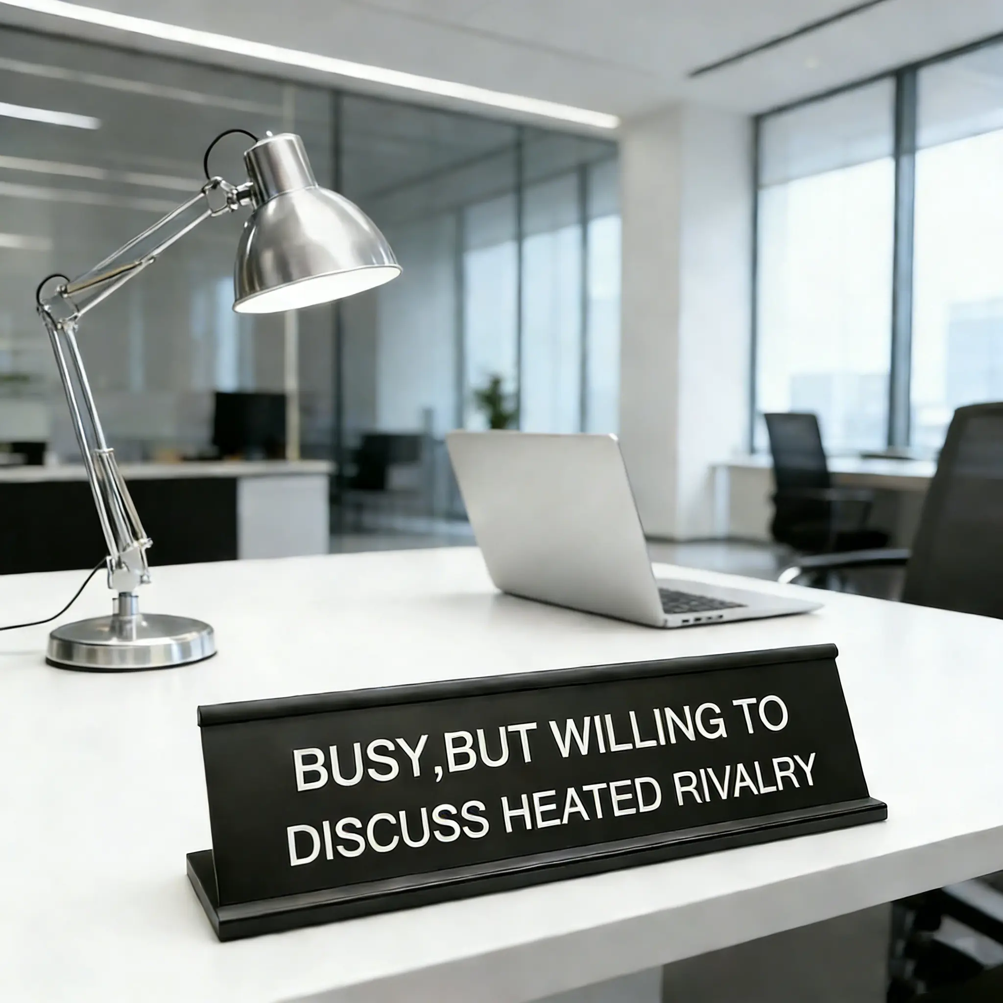 Busy, But Willing To Discuss Heated Rivalry Desk Sign, Funny Desk Sign ...
