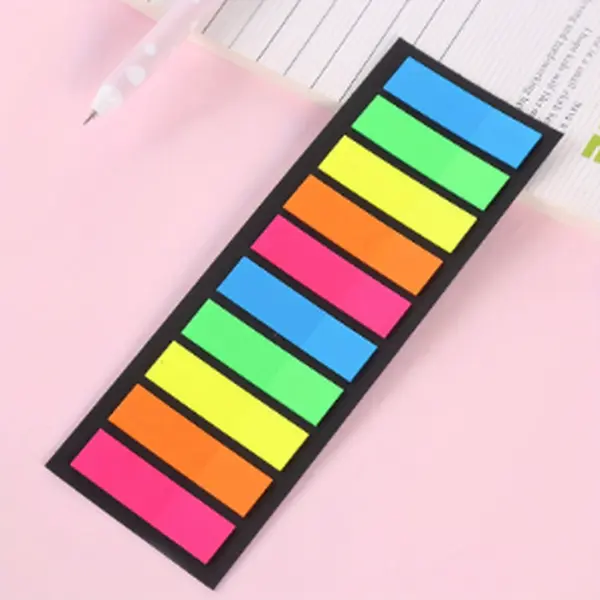 Color PET Sticky Notes Tabs for Bookmarks and Indexing, 2 Pieces