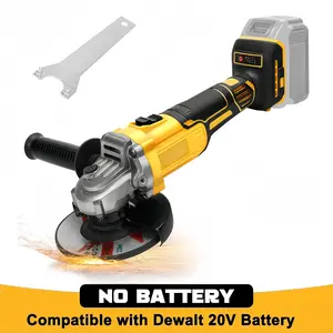 Cordless Brushless 4-1/2" Angle Grinder – 8,000 RPM for Cutting, Grinding & Polishing, Works with DeWalt 20V Max Battery (No Battery & Wheels)
