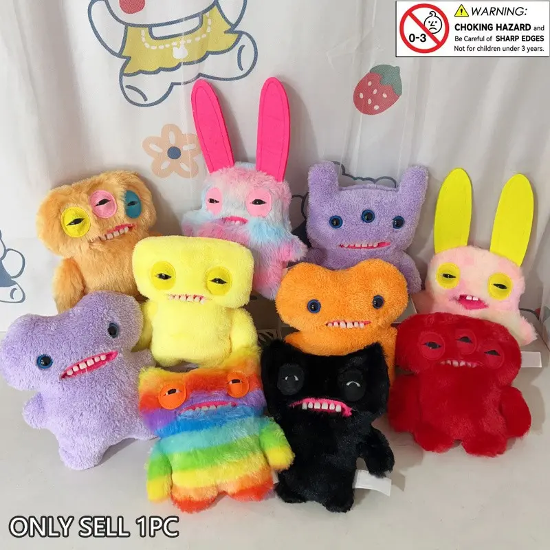 Cute Monster Plush Toy 22cm/8.66 Inches, Soft Fluffy Cuddly Stuffed Animal,  Room Decor, Halloween Party Decoration, Fun Gift for Kids Birthdays -  TikTok Shop