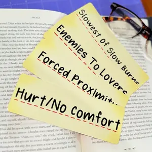 Archive Tags Bookmarks |FanFic Reader Gift, Cute AO3 Tag Bookmark, No Beta We Die Like Kudos, Slow Burn, Enemies to Lovers, Reader Gift