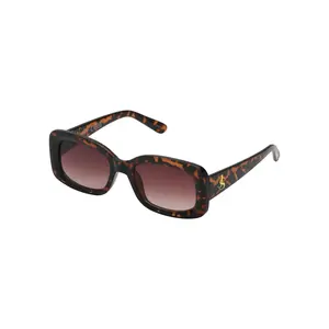 Tortoise Retro Sunglasses - Dark Brown Frame with Tortoise Design and Stylish Look
