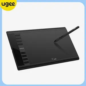 UGEE M708 Graphics Drawing Tablet (10x6 in) - 16384 Levels Pressure Sensitivity Passive Stylus, 8 Hot Keys | Ideal for Painting, Design & Art Creation Sketching