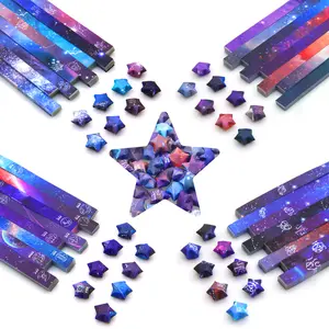 Origami Star Paper Strips Set 2240 Sheets with 4 Cute Cartoon Designs for DIY Handcrafts School Teaching and Creative Projects Crafting Supplies