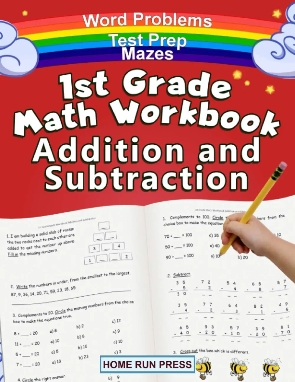 1st Grade Math Workbook Addition and Subtraction: Grade 1 Workbooks, Math Booksfor 1st Graders, Ages 4-8