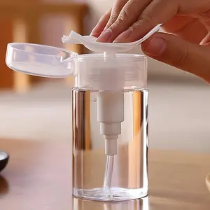 1pc Portable Lightweight Travel Makeup Organizer, Transparent Cosmetic Storage Box with Dispenser, Durable Plastic Ideal for Bathroom & Outdoor Use