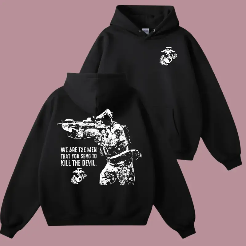 U.S. Marine Corps Sniper Hoodie, We Are The Men That You Send Hoodie, Tactical Military Pride Shirt