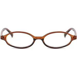 Y2K Office-siren Oval  Glasses Blue Light Small Frame Glasses for Women Non Prescription Fashion Accessories