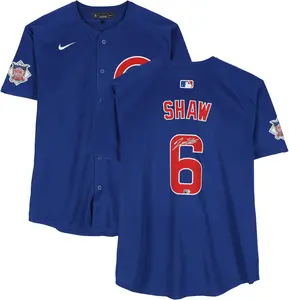 Matt Shaw Chicago Cubs Autographed Rush Blue Nike Limited Jersey - Fanatics Authentic Certified