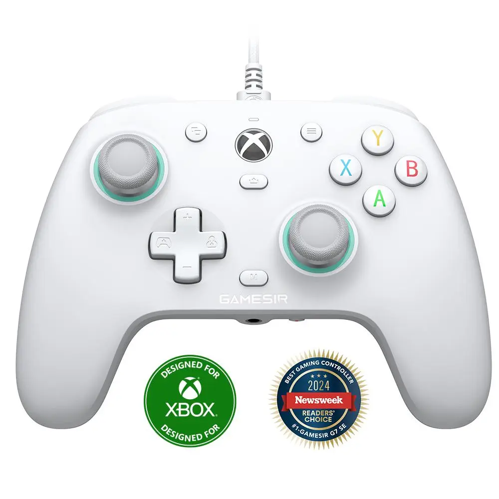 GameSir G7 SE Wired Esports Controller for Xbox Series X|S, Xbox One & Windows 10/11, Plug and Play Gaming Gamepad with Hall Effect Joysticks/Hall Trigger, 3.5mm Audio Jack, USB Controller, Console Controller Accessories