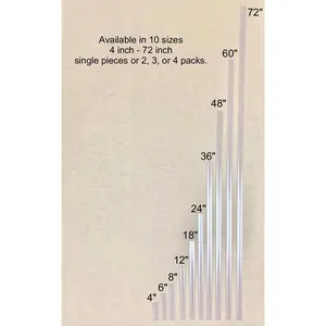 Clear PVC Hinge Piano Style for 3/16" (4.5mm) or 1/8" (3mm), 18 Inch 2 Pack No Screw or Glue Plastic Aquarium Lid Hinges for Plexiglass Panels, Golf Cart Windshield Hinge Acrylic Panels, Glass Hinges