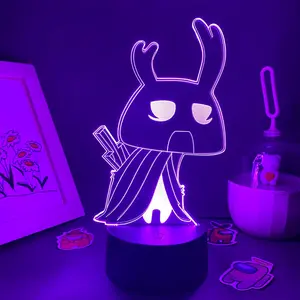 Hollow Knight Zote the Mighty Night Light, Touch Control LED RGB Color Changing Christmas Gift