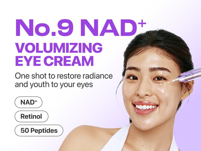 [numbuzin Official] No.9 Ultimate NAD+ Routine Set | No.9 Toner + Essence + Eye Cream + Under Eye Patches + Full-face Mask + Sunscreen | Firming, Wrinkles, Fine Lines, Anti-aging | NAD+, Peptides based | 9 to 9 Skincare Routine