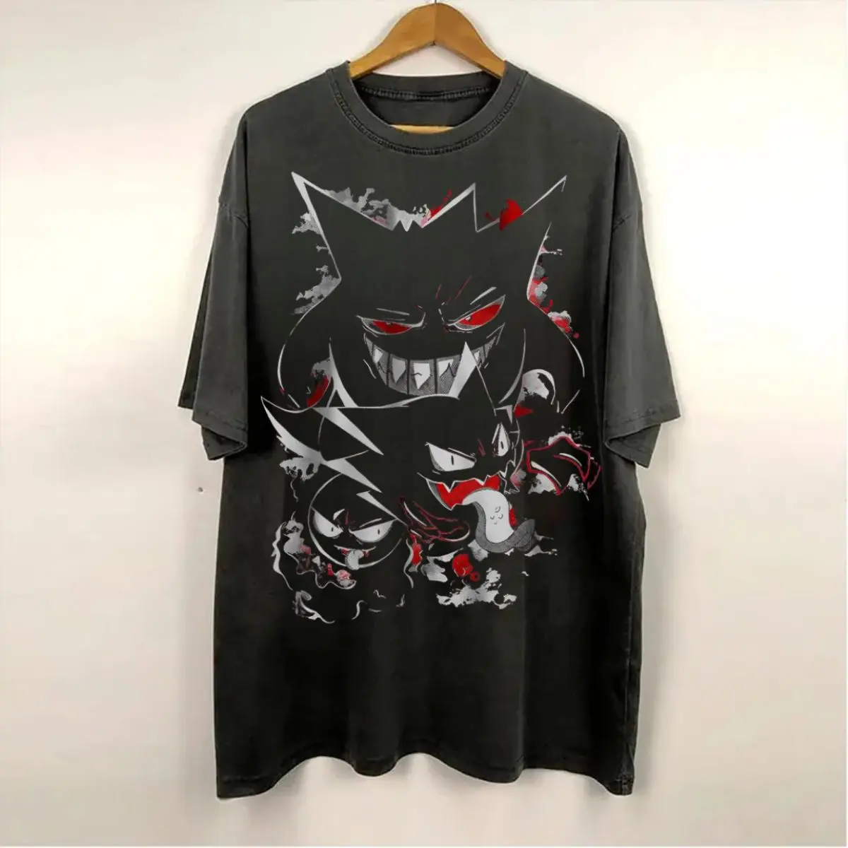Gengar Gatsly Haunter Shirt, Pokemon Shirt, Anime Shirt, Vintage Graphic Tee, Sweatshirt, Hoodie, Gift For Anime Fan
