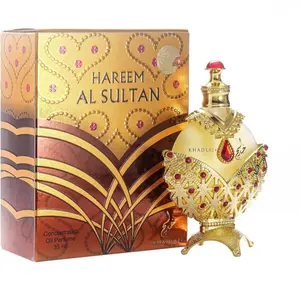 Hareem Al Sultan Gold Concentrated Perfume Oil for Unisex, 1.18 Ounce KHADLAJ PERFUMES