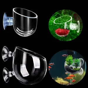 Aquarium Plant Holder with Suction Cups: Aquarium Decoration Made, Crystal  Aquatic Plant Pot, Aquarium Aquatic Planter, Red Shrimp Live Plants Fish Tank Holder  Aquarium Aquascape Decoration
