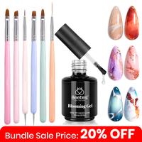 15ml Blooming Gel*1+Nail art brush*6