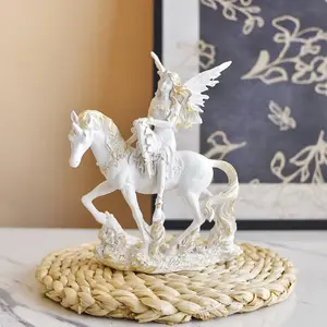 Angel resin ornaments, cute angel statues, suitable for desktop ornaments in living rooms and bedrooms, Valentine's Day gifts, home decoration