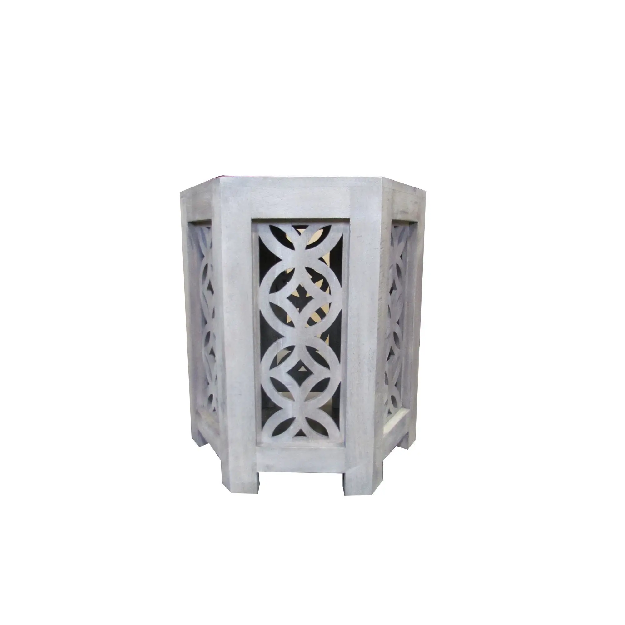 Willow Side Table Hexagon - Urban Home