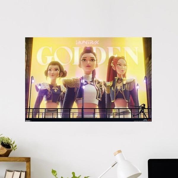 K-Pop Demon Hunters Bedroom Wall Tapestry — Home Decor Tapestry & Fan Party Backdrop Poster