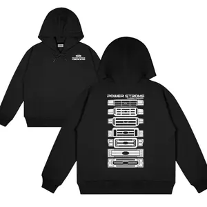 Power Stroke Evolution Hoodie Ford Trucks Cotton Long Sleeve Streetwear - All-Gender Fits - S to 5XL Sizes - Shades for Everyone
