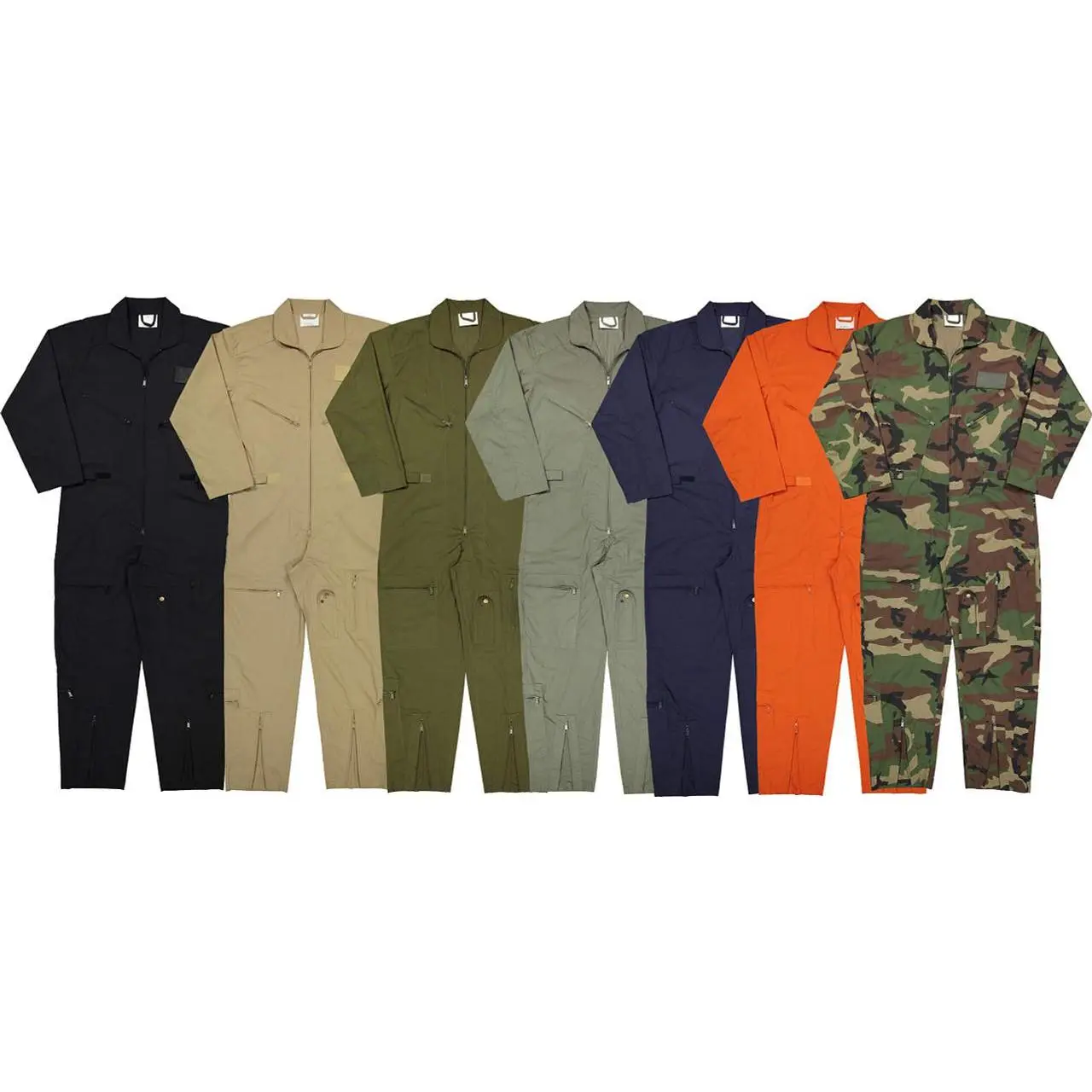 Flight Suit Coveralls Jumpsuit Military Style Air Force Pilots Costume Tactical Work Overalls Uniform for Men & Women