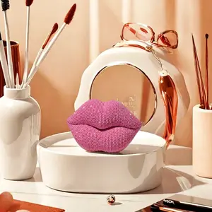 1PC sexy lips beaded statue decorative ornaments, home decoration living room, bedroom, bathroom, wedding decorative ornaments, Valentine's Day, engagement & holiday gift decorations, Studded Decor, Decoration Items