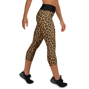 Leopard Yoga Capri Leggings