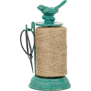 Cast Iron Garden Twine Holder Set - 1300ft.  Jute Twine String & Rope Rack &  - Decorative & Practical Home Arts Crafts Tools for Picture Display  Wrapping Packing Gardening