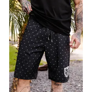 Black & Gray Polkacide Boardshorts