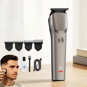 Hair Clipper for Men Professional Cordless Hair Clipper for Home&Barber Use, Rechargeable Trimmer Set for Hair Cuting&Grooming with LCD Display 4 Guide Combs, Birthday Gift for Men